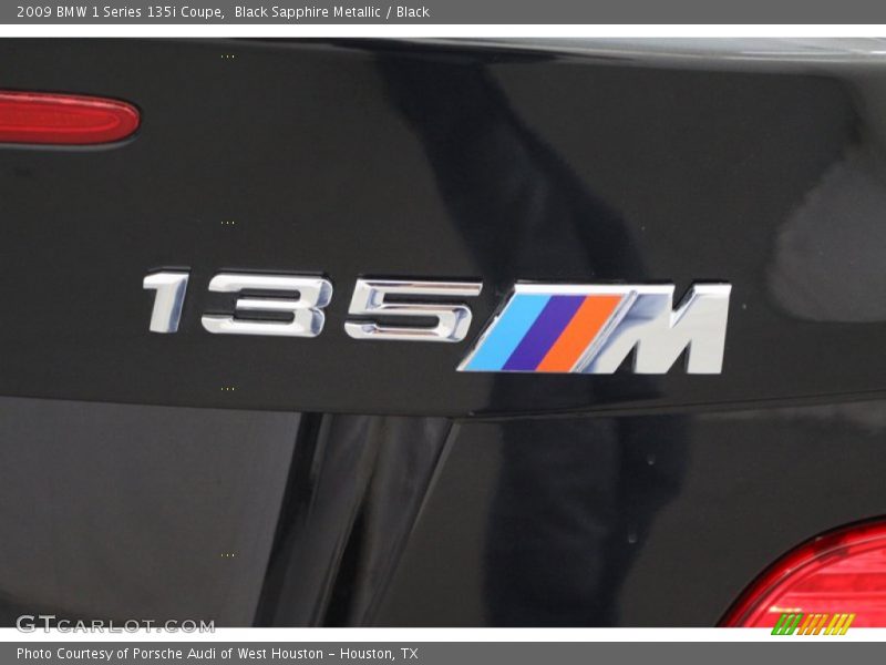 Black Sapphire Metallic / Black 2009 BMW 1 Series 135i Coupe