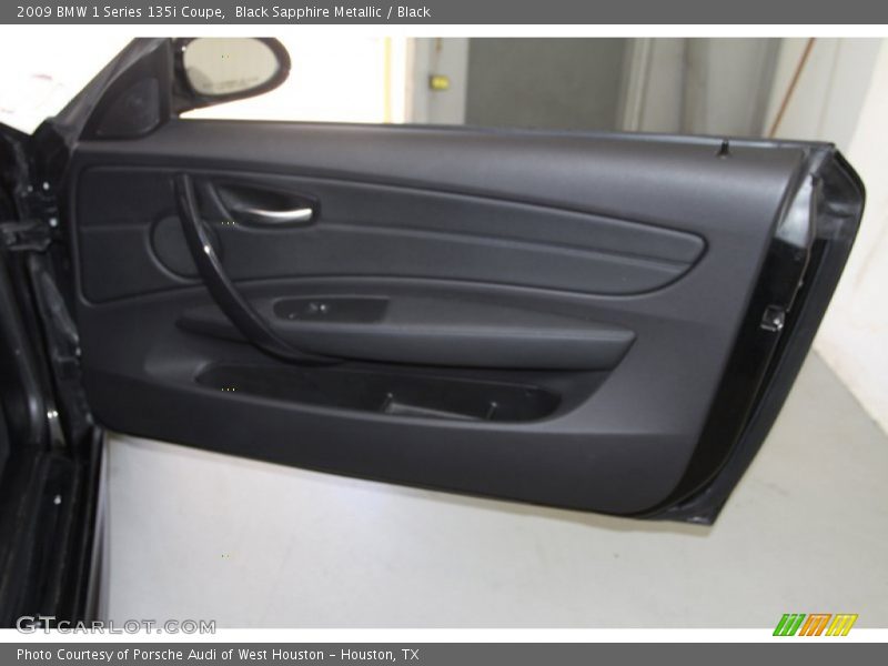 Black Sapphire Metallic / Black 2009 BMW 1 Series 135i Coupe