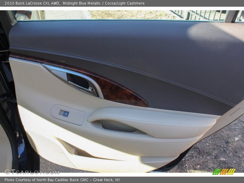 Midnight Blue Metallic / Cocoa/Light Cashmere 2010 Buick LaCrosse CXL AWD