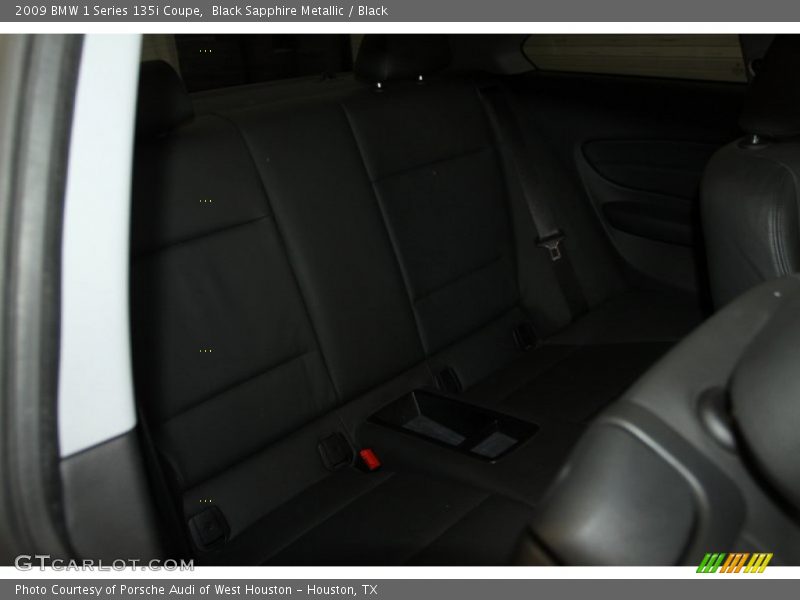 Black Sapphire Metallic / Black 2009 BMW 1 Series 135i Coupe