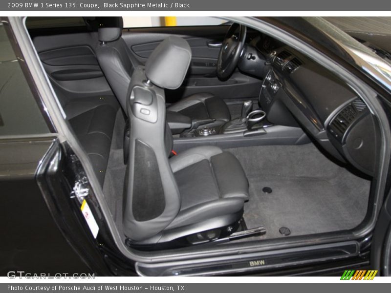 Black Sapphire Metallic / Black 2009 BMW 1 Series 135i Coupe