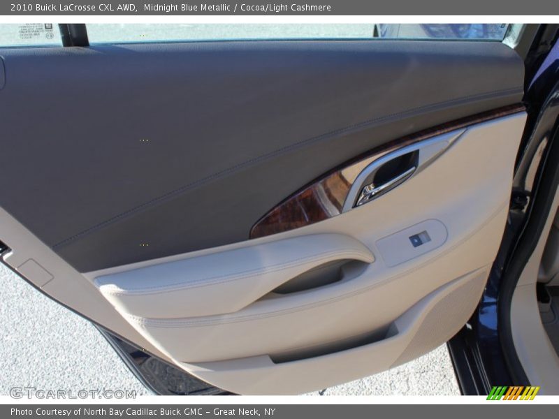 Midnight Blue Metallic / Cocoa/Light Cashmere 2010 Buick LaCrosse CXL AWD