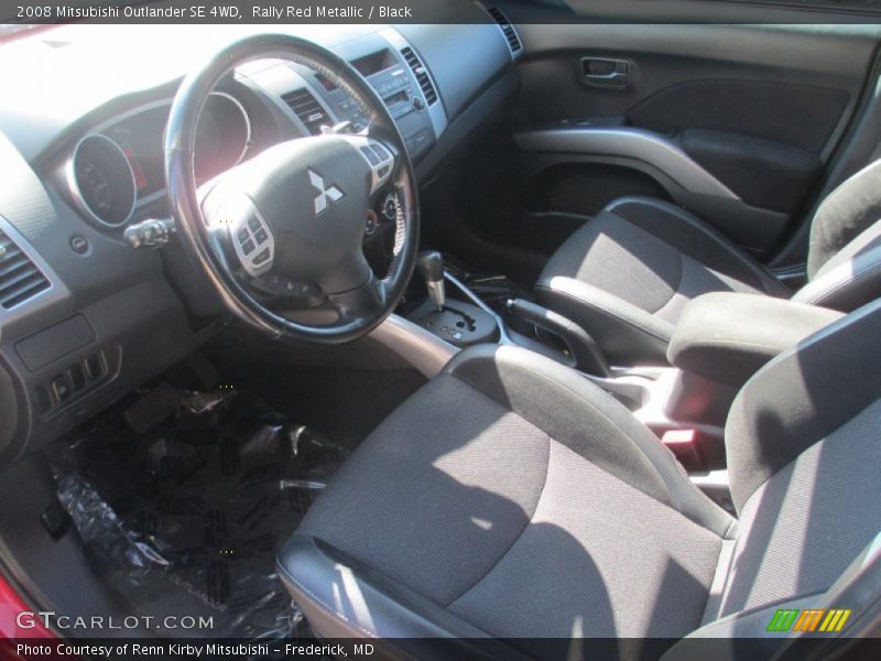 Rally Red Metallic / Black 2008 Mitsubishi Outlander SE 4WD