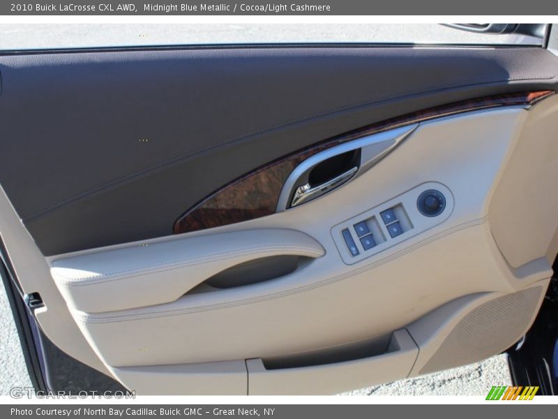 Midnight Blue Metallic / Cocoa/Light Cashmere 2010 Buick LaCrosse CXL AWD