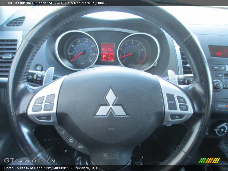 Rally Red Metallic / Black 2008 Mitsubishi Outlander SE 4WD