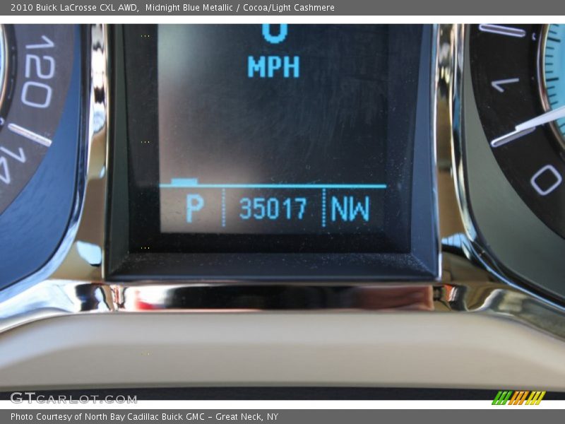 Midnight Blue Metallic / Cocoa/Light Cashmere 2010 Buick LaCrosse CXL AWD