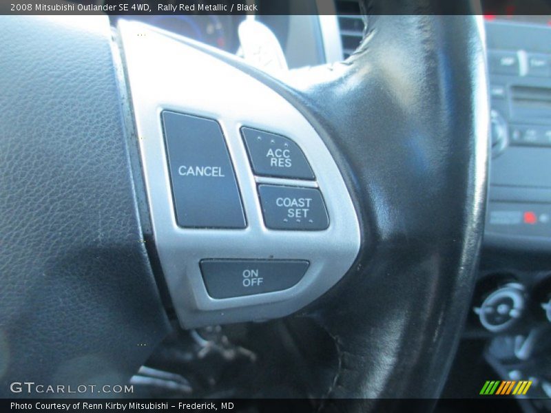 Rally Red Metallic / Black 2008 Mitsubishi Outlander SE 4WD