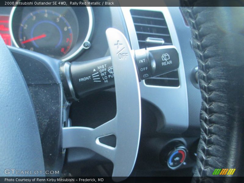Rally Red Metallic / Black 2008 Mitsubishi Outlander SE 4WD
