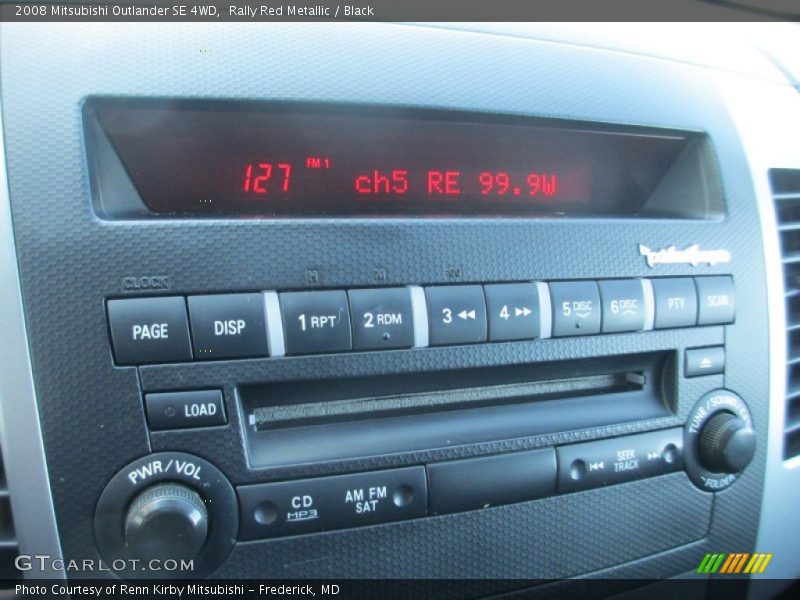 Rally Red Metallic / Black 2008 Mitsubishi Outlander SE 4WD