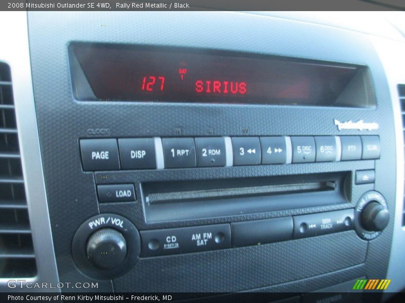Rally Red Metallic / Black 2008 Mitsubishi Outlander SE 4WD