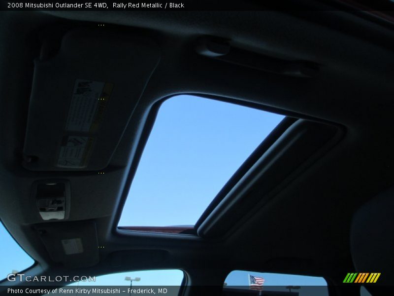 Rally Red Metallic / Black 2008 Mitsubishi Outlander SE 4WD