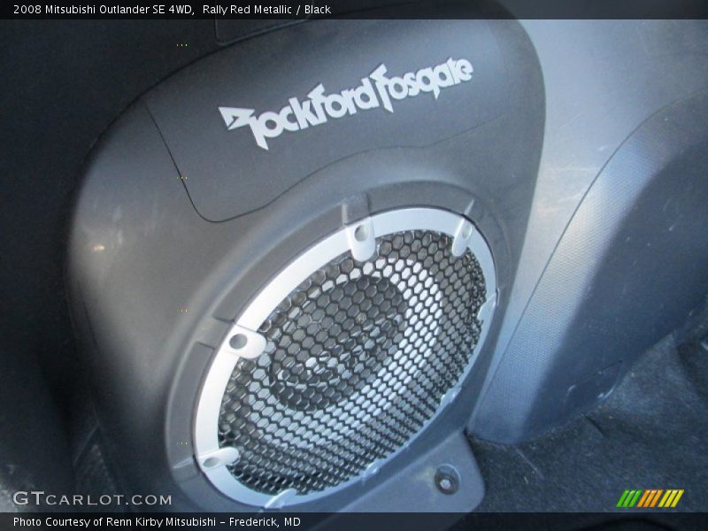 Rally Red Metallic / Black 2008 Mitsubishi Outlander SE 4WD