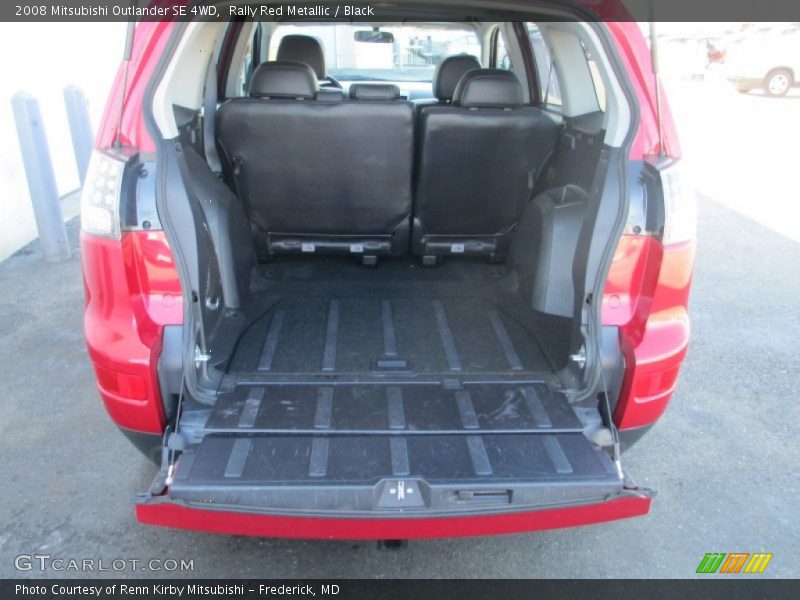 Rally Red Metallic / Black 2008 Mitsubishi Outlander SE 4WD