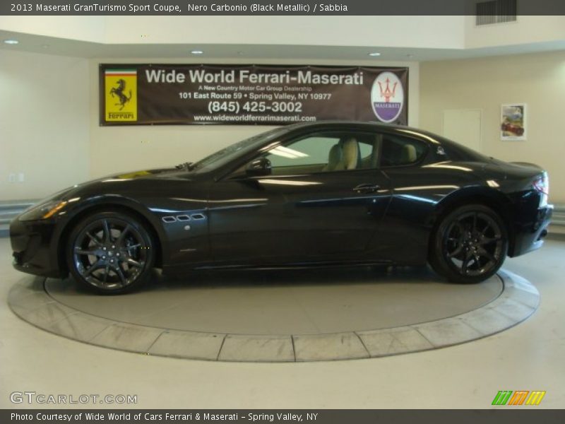 Nero Carbonio (Black Metallic) / Sabbia 2013 Maserati GranTurismo Sport Coupe
