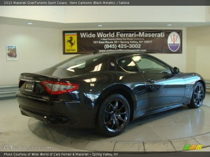 Nero Carbonio (Black Metallic) / Sabbia 2013 Maserati GranTurismo Sport Coupe