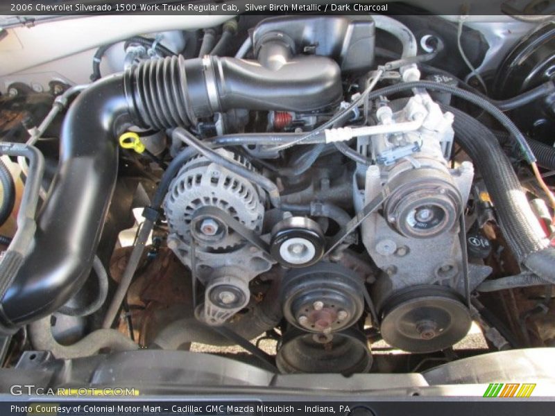 Silver Birch Metallic / Dark Charcoal 2006 Chevrolet Silverado 1500 Work Truck Regular Cab