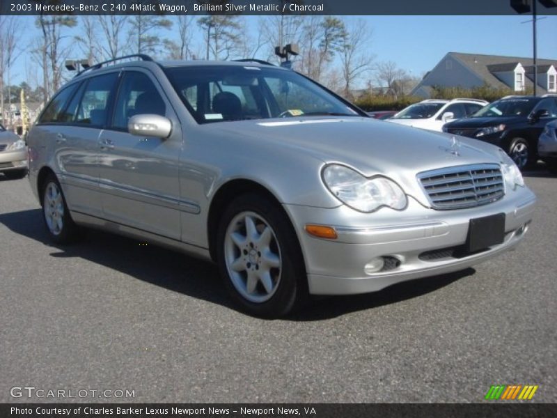 Brilliant Silver Metallic / Charcoal 2003 Mercedes-Benz C 240 4Matic Wagon