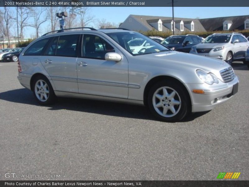 Brilliant Silver Metallic / Charcoal 2003 Mercedes-Benz C 240 4Matic Wagon