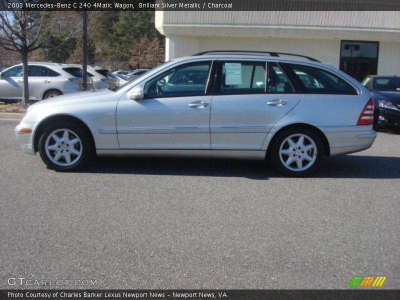 Brilliant Silver Metallic / Charcoal 2003 Mercedes-Benz C 240 4Matic Wagon