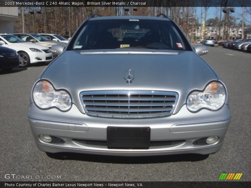 Brilliant Silver Metallic / Charcoal 2003 Mercedes-Benz C 240 4Matic Wagon