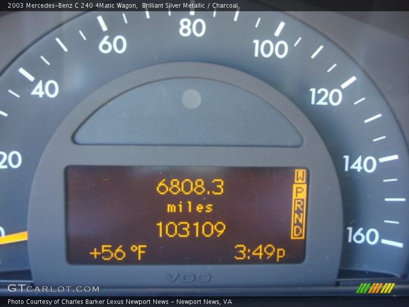 Brilliant Silver Metallic / Charcoal 2003 Mercedes-Benz C 240 4Matic Wagon