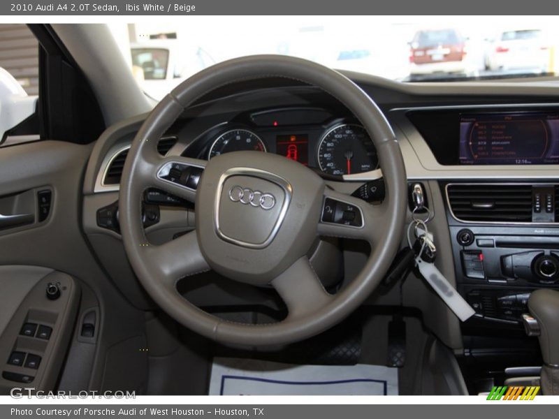 Ibis White / Beige 2010 Audi A4 2.0T Sedan