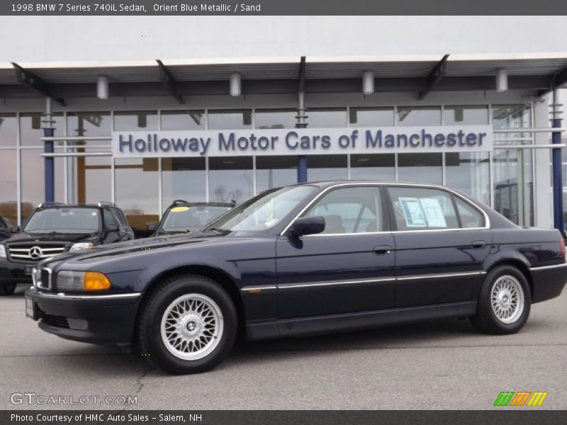 Orient Blue Metallic / Sand 1998 BMW 7 Series 740iL Sedan