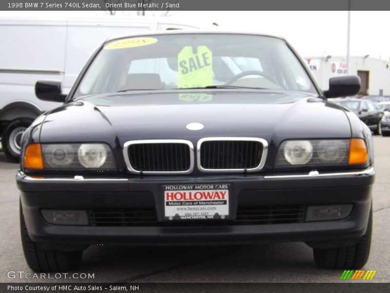 Orient Blue Metallic / Sand 1998 BMW 7 Series 740iL Sedan