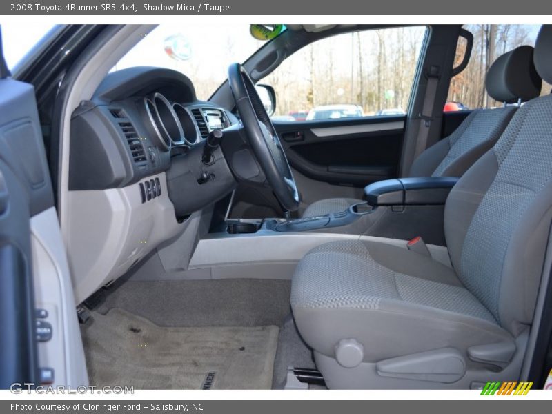 Front Seat of 2008 4Runner SR5 4x4