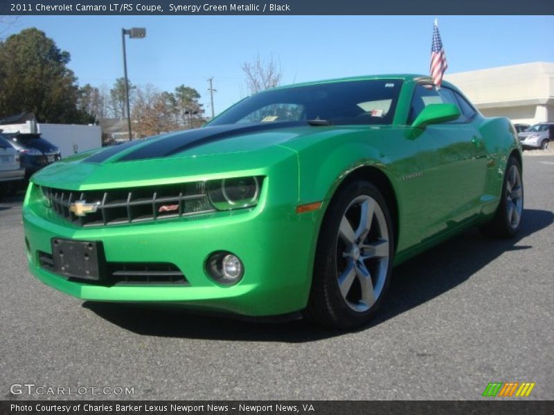 Synergy Green Metallic / Black 2011 Chevrolet Camaro LT/RS Coupe