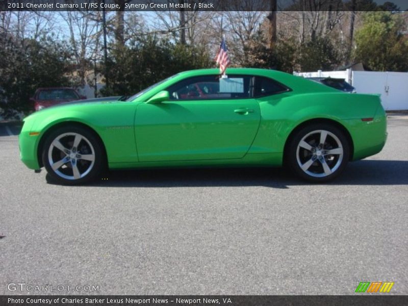 Synergy Green Metallic / Black 2011 Chevrolet Camaro LT/RS Coupe