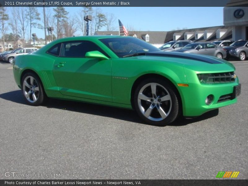 Synergy Green Metallic / Black 2011 Chevrolet Camaro LT/RS Coupe