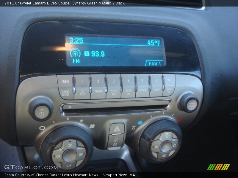 Controls of 2011 Camaro LT/RS Coupe