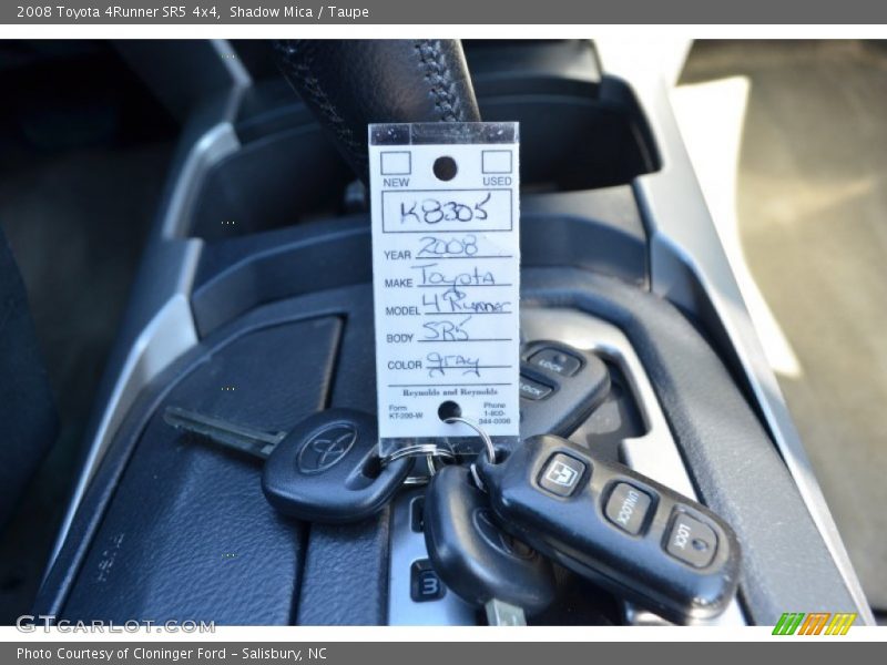 Keys of 2008 4Runner SR5 4x4