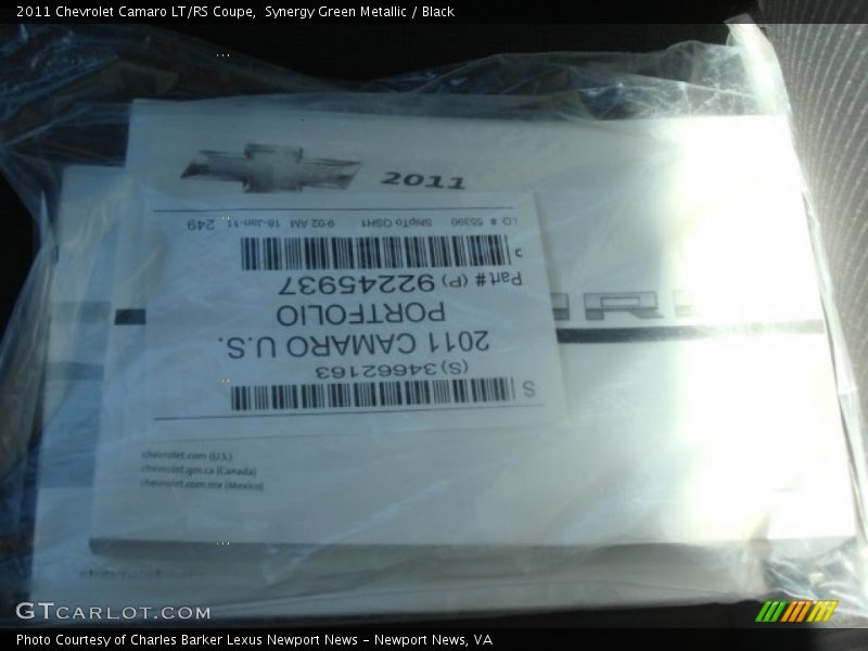 Books/Manuals of 2011 Camaro LT/RS Coupe