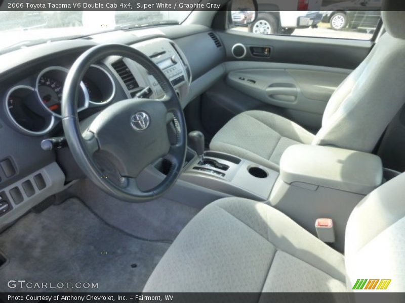 Super White / Graphite Gray 2006 Toyota Tacoma V6 Double Cab 4x4