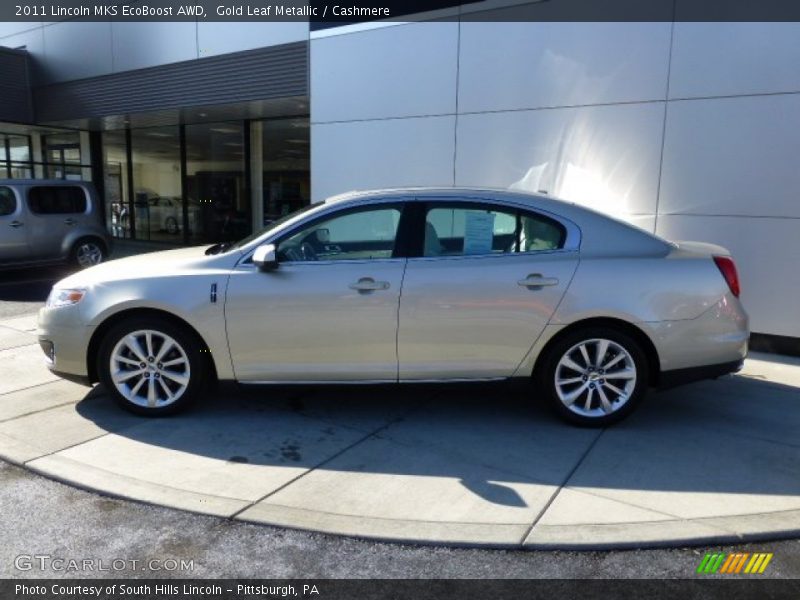 Gold Leaf Metallic / Cashmere 2011 Lincoln MKS EcoBoost AWD