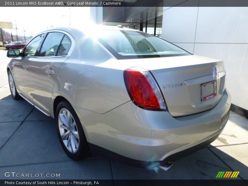 Gold Leaf Metallic / Cashmere 2011 Lincoln MKS EcoBoost AWD