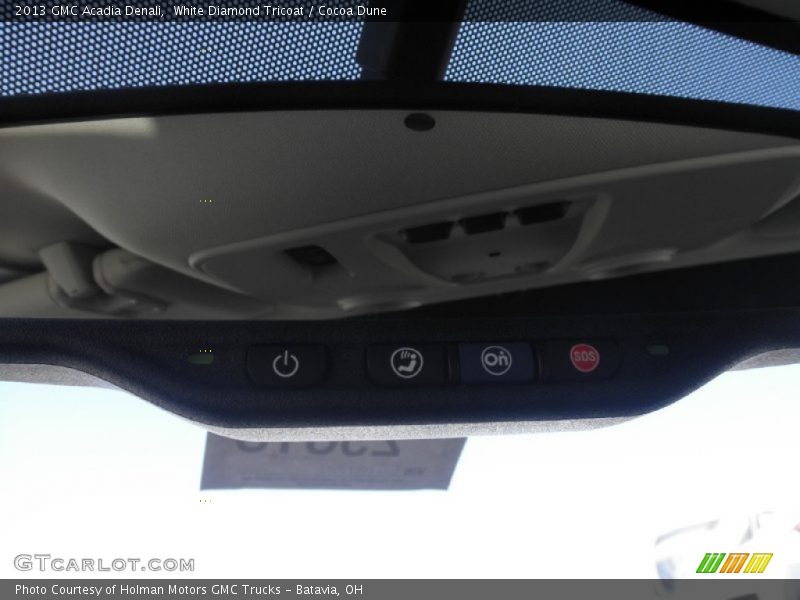 White Diamond Tricoat / Cocoa Dune 2013 GMC Acadia Denali