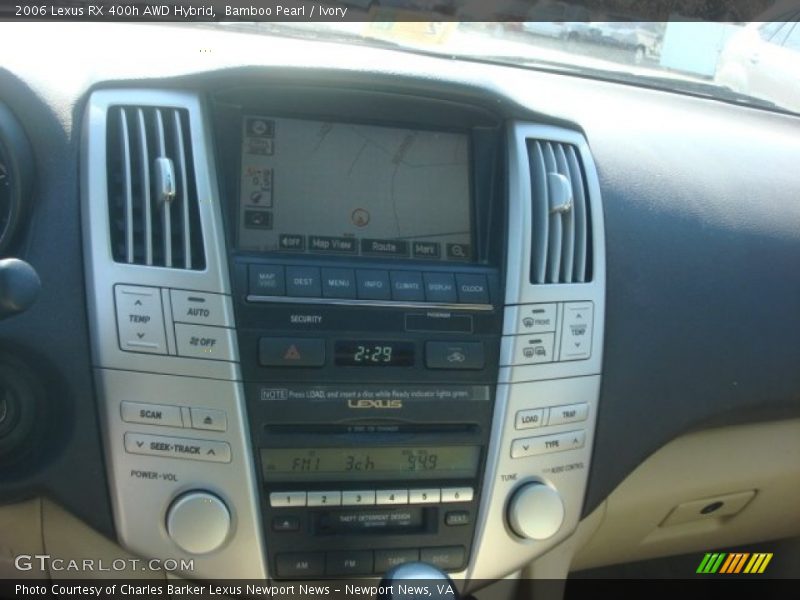 Controls of 2006 RX 400h AWD Hybrid
