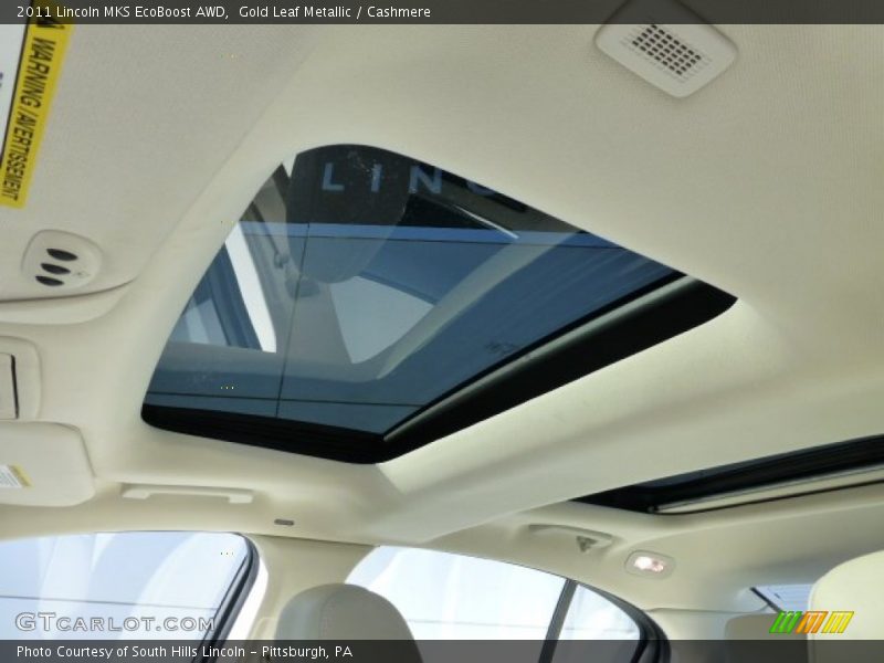 Gold Leaf Metallic / Cashmere 2011 Lincoln MKS EcoBoost AWD