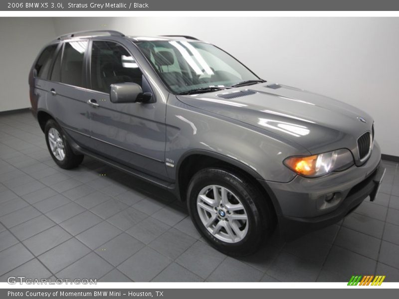 Stratus Grey Metallic / Black 2006 BMW X5 3.0i