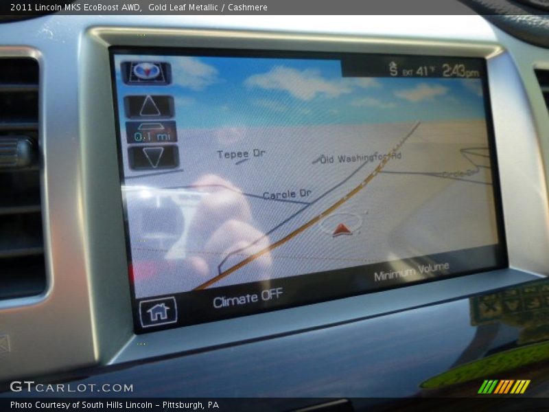 Navigation of 2011 MKS EcoBoost AWD