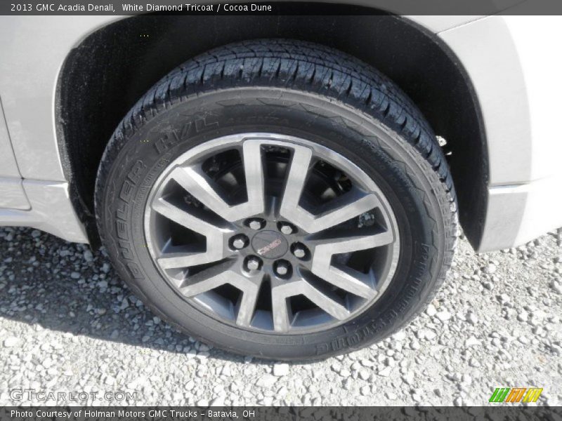 White Diamond Tricoat / Cocoa Dune 2013 GMC Acadia Denali