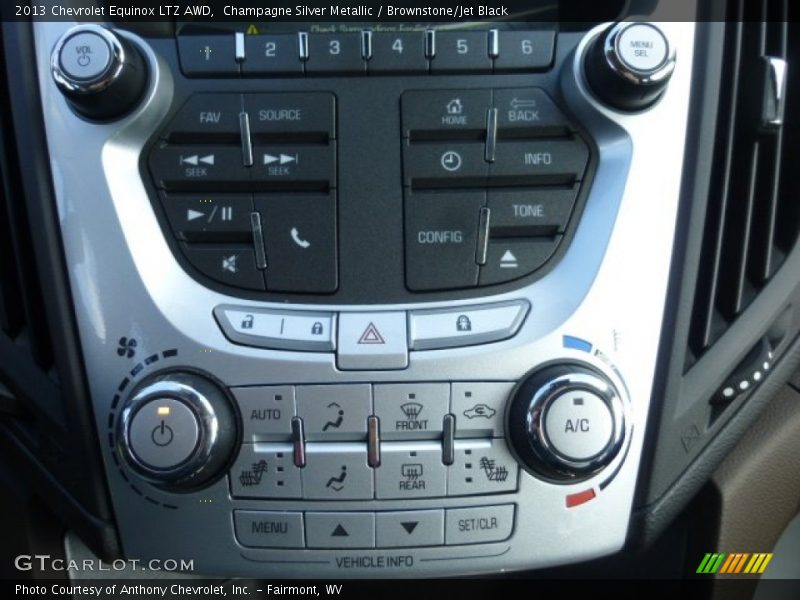 Champagne Silver Metallic / Brownstone/Jet Black 2013 Chevrolet Equinox LTZ AWD
