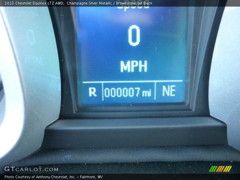 Champagne Silver Metallic / Brownstone/Jet Black 2013 Chevrolet Equinox LTZ AWD