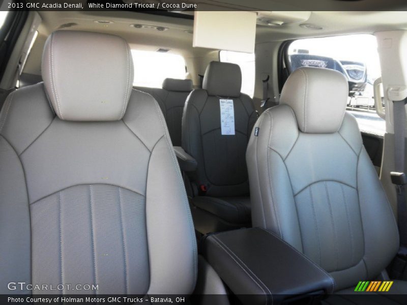 White Diamond Tricoat / Cocoa Dune 2013 GMC Acadia Denali