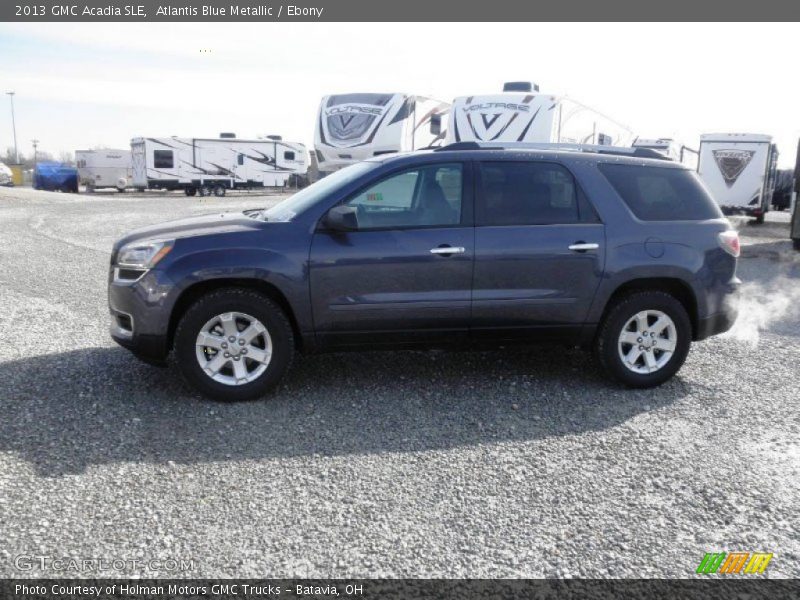 Atlantis Blue Metallic / Ebony 2013 GMC Acadia SLE