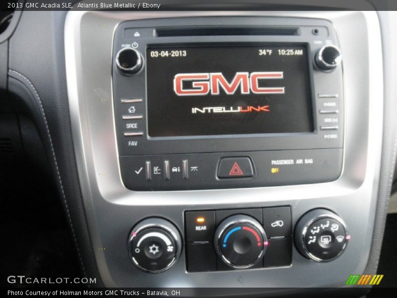 Atlantis Blue Metallic / Ebony 2013 GMC Acadia SLE