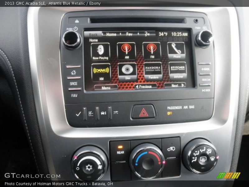 Atlantis Blue Metallic / Ebony 2013 GMC Acadia SLE
